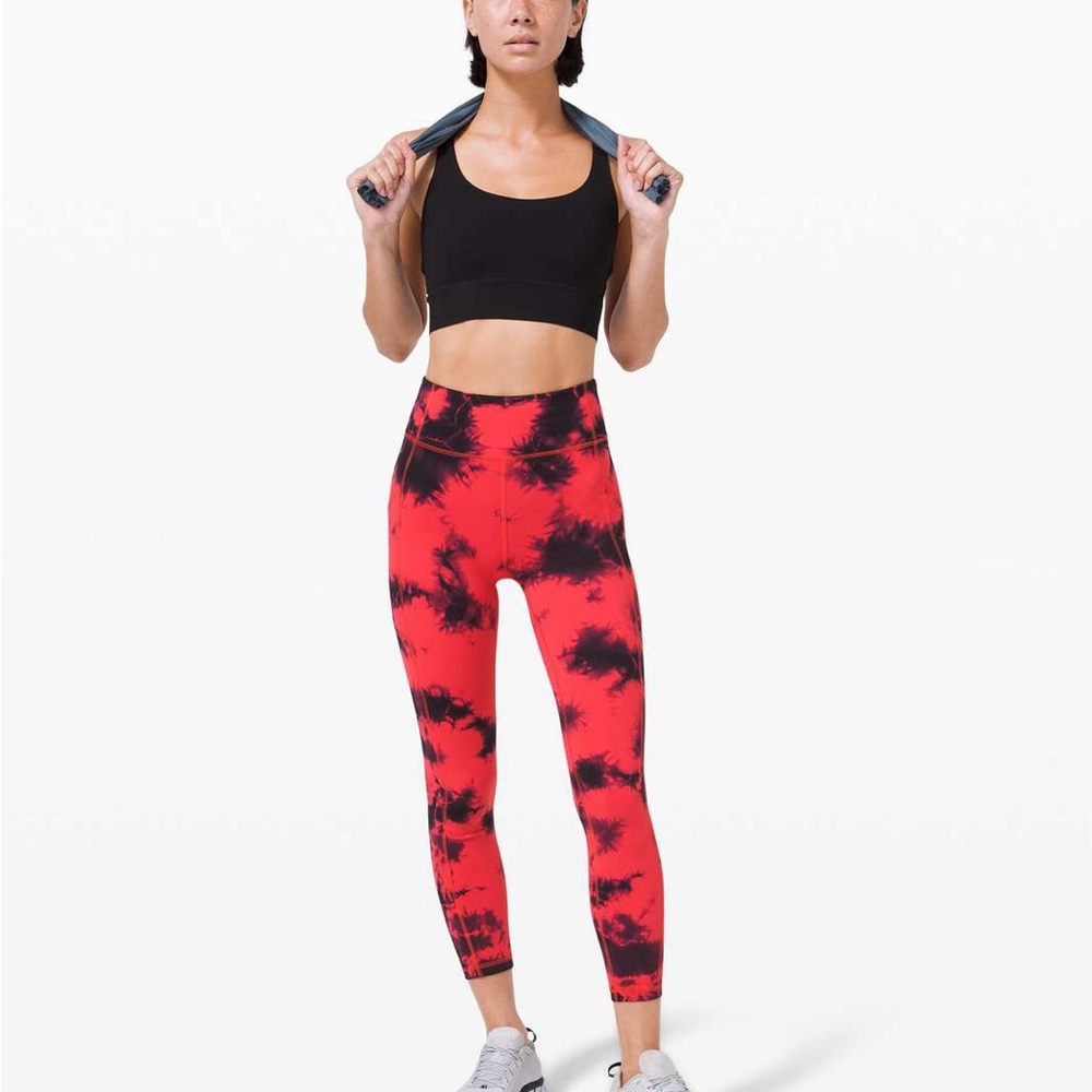 lululemon athletica Red and Black Leggings - Picture 2 of 6